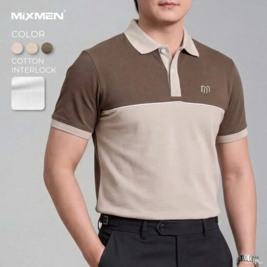 Áo Polo Nam Mixmen DEMY vải cotton interlock, chuẩn form, dễ mặc, bigSize